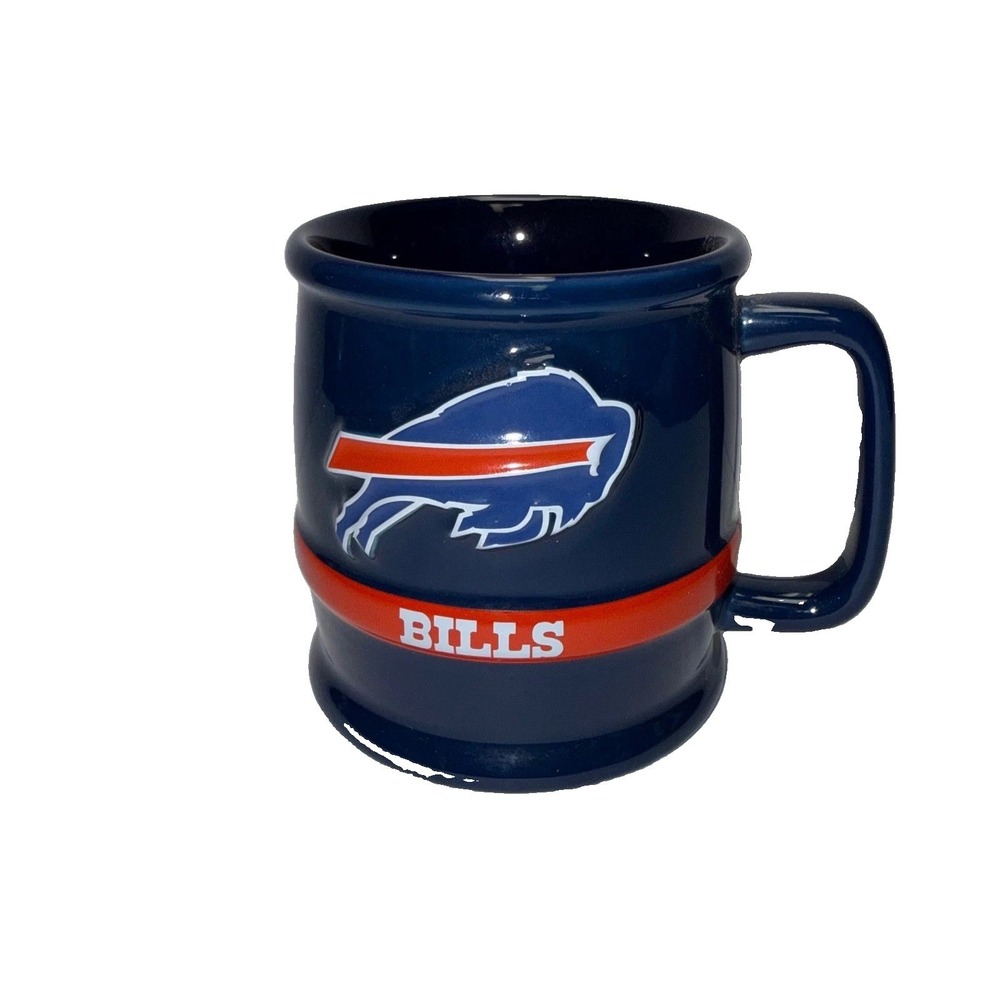 Xpres Buffalo Bills Tankard Mug Blue Raised Relief NFL Football‎ Cup